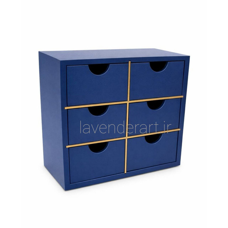 مینی دراور چوبی رومیزی شش کشویی زیورآلات