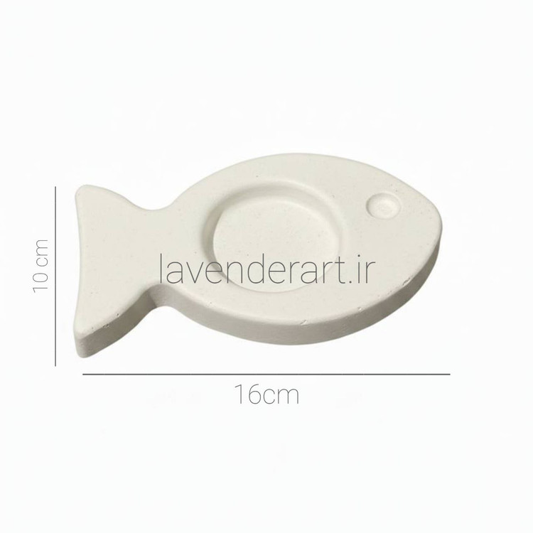 ظرف سنگ مصنوعی طرح ماهی 16*10 سانتی متر