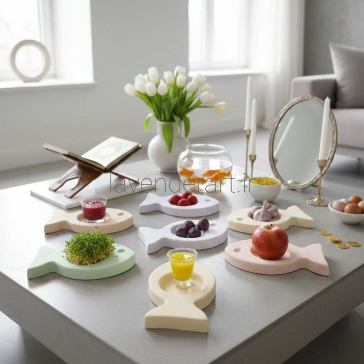 ظرف سنگ مصنوعی طرح ماهی 16*10 سانتی متر