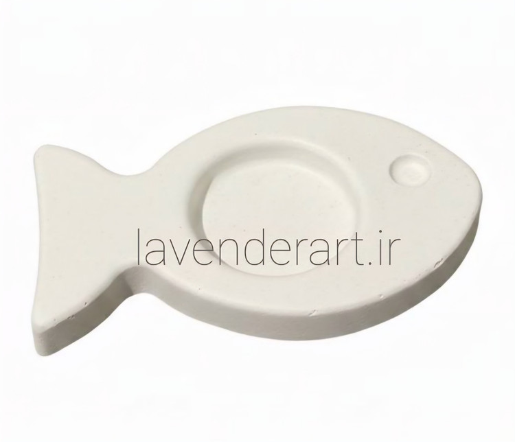 ظرف سنگ مصنوعی خام طرح ماهی 16*10 سانتی متر