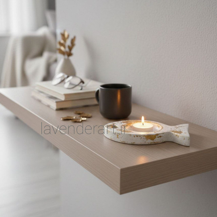 ظرف سنگ مصنوعی خام طرح ماهی 16*10 سانتی متر