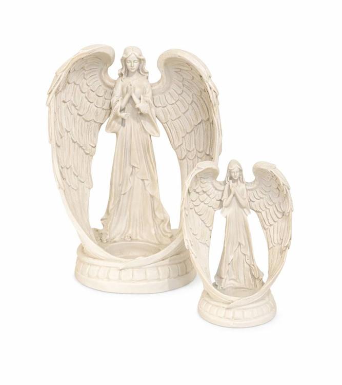 مجسمه پلی استر خام جای وارمر فرشته نگهبان ارتفاع 12 سانتی متر