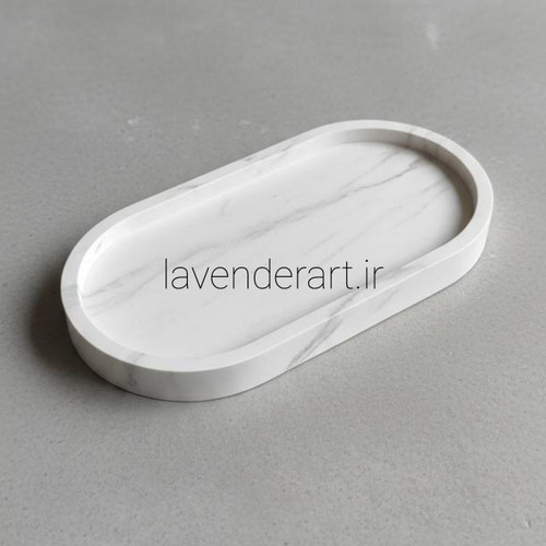 ظرف هفت سین سنگ مصنوعی بیضی طرح سنگ با ابعاد 10*19 سانتی متر