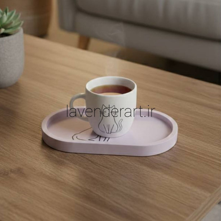 ظرف هفت سین سنگ مصنوعی بیضی طرح سنگ با ابعاد 10*19 سانتی متر