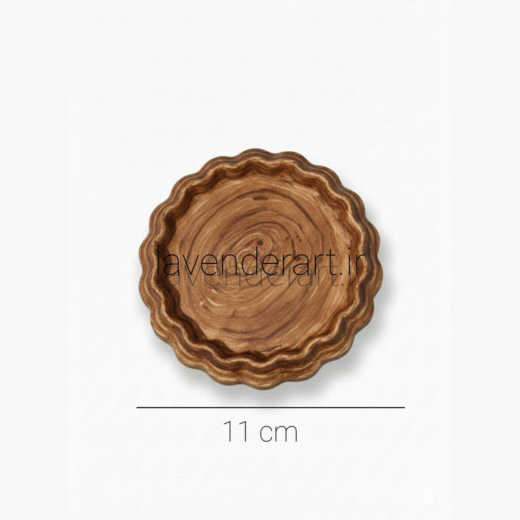 ظرف هفت سین سنگ مصنوعی طرح چوب 11 سانتی متر