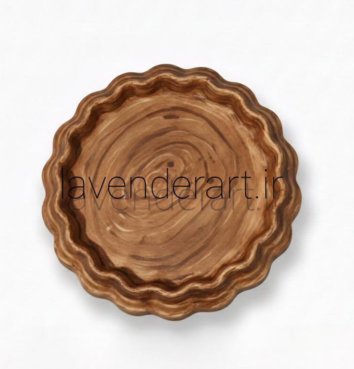 ظرف هفت سین سنگ مصنوعی طرح چوب 11 سانتی متر