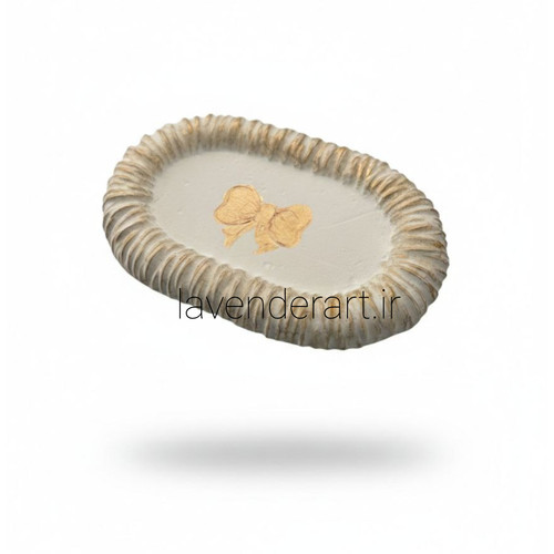 ظرف اکسسوری و زیورآلات سنگ مصنوعی طرح پاپیون طلایی