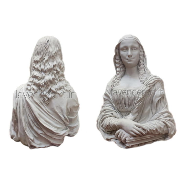 مجسمه پلی استر خام مونالیزا ارتفاع 23 سانتی متر