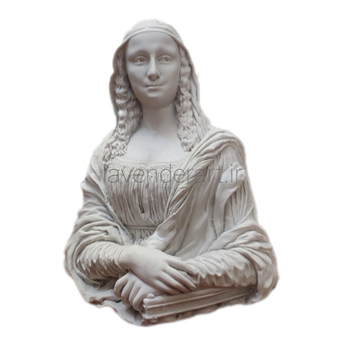 مجسمه پلی استر خام مونالیزا ارتفاع 23 سانتی متر