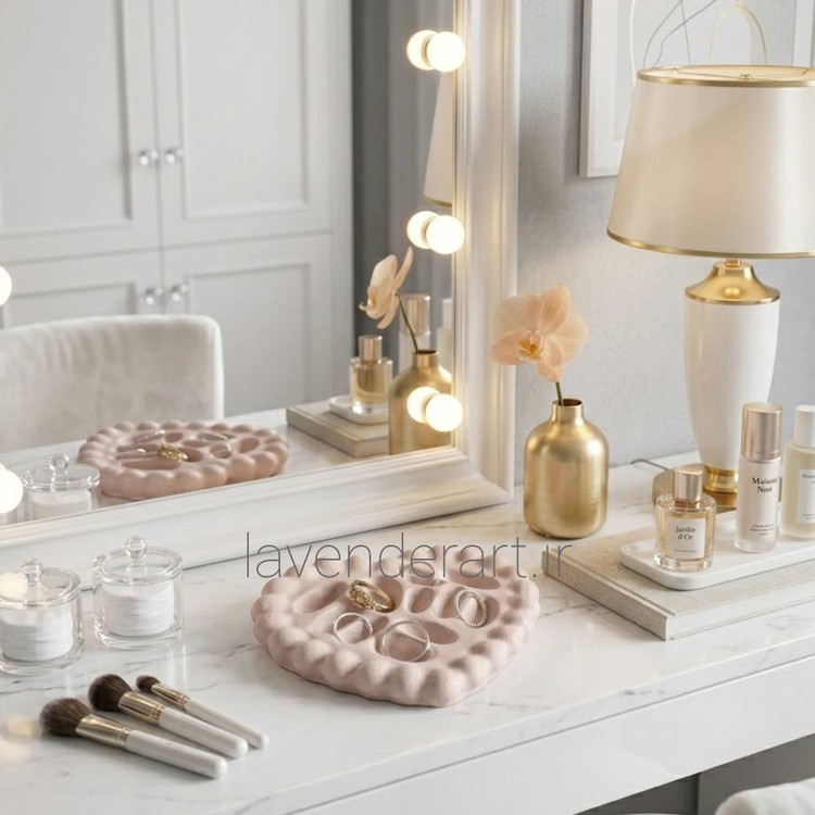 جاانگشتری و زیورآلات سنگ مصنوعی طرح قلب