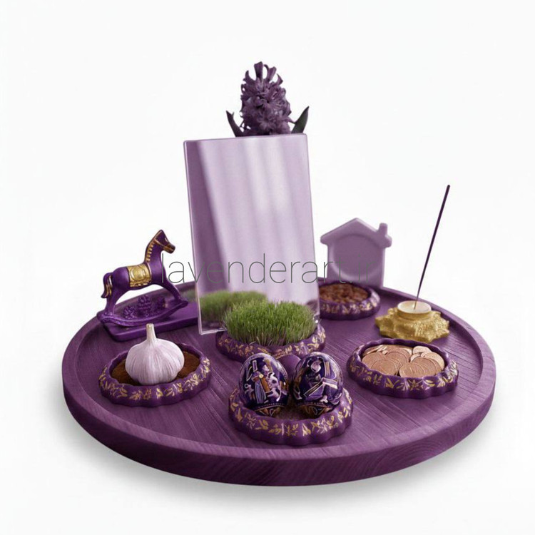 ست 12 تکه هفت سین سنگ مصنوعی طرح رقص موج