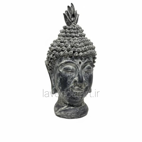 مجسمه یا سردیس پلی استر بودا طرح سنگ ارتفاع 22 سانتی متر