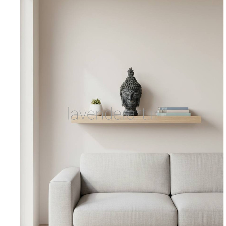 مجسمه یا سردیس پلی استر بودا طرح سنگ ارتفاع 22 سانتی متر