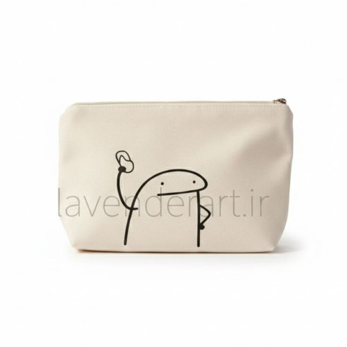 جامدادی یا کیف لوازم آرایش متقال آستردار با نقاشی میقولی