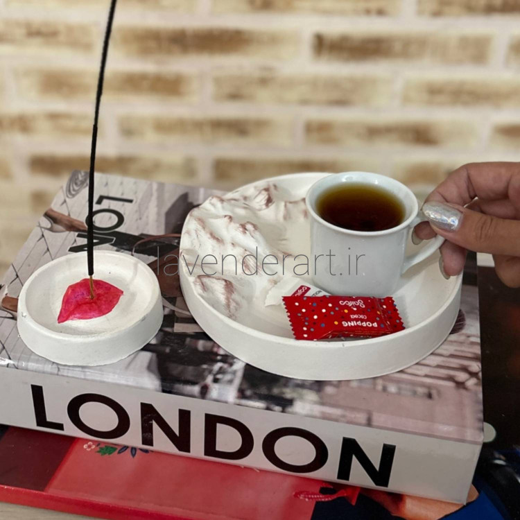 سینی سنگ مصنوعی طرح رشته کوه چند منظوره مناسب پذیرایی، هفت سین، جا جواهری رومیزی، زیر ماگی و زیر لیوانی