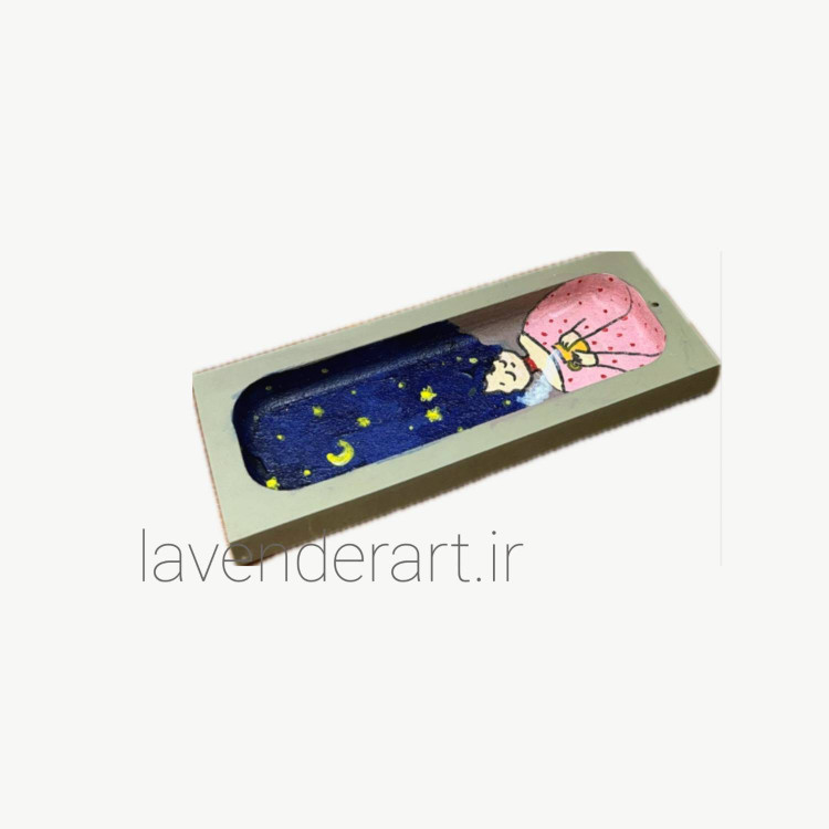 جاعودی چوبی خاص نقاشی شده طرح فانتزی آرامش شب