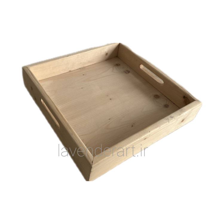 سینی چوب روسی خام درجه یک ابعاد 30*30
