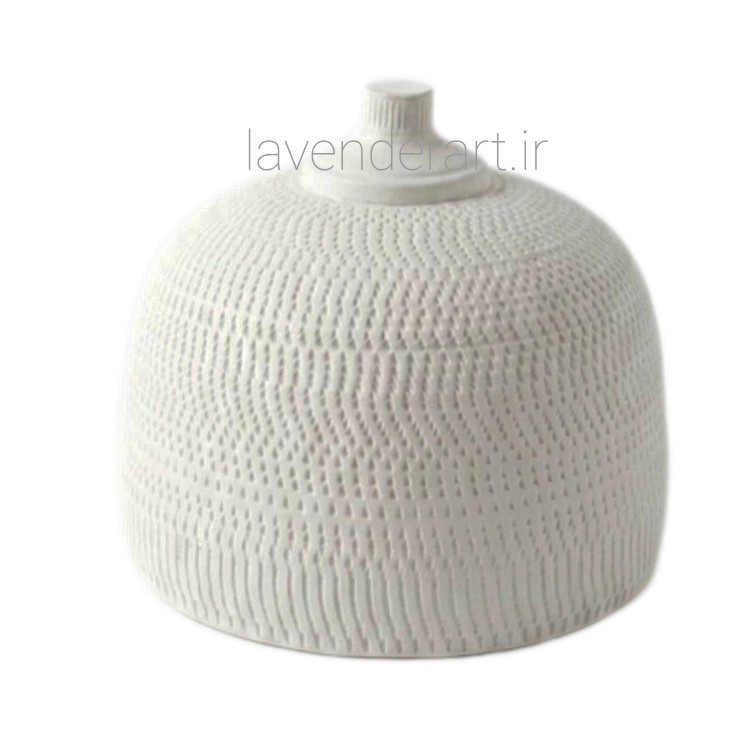 پایه آباژور رومیزی مینیمال و مدرن طرح سبو فایبرگلاس خام ابعاد 22*20 سانتی متر