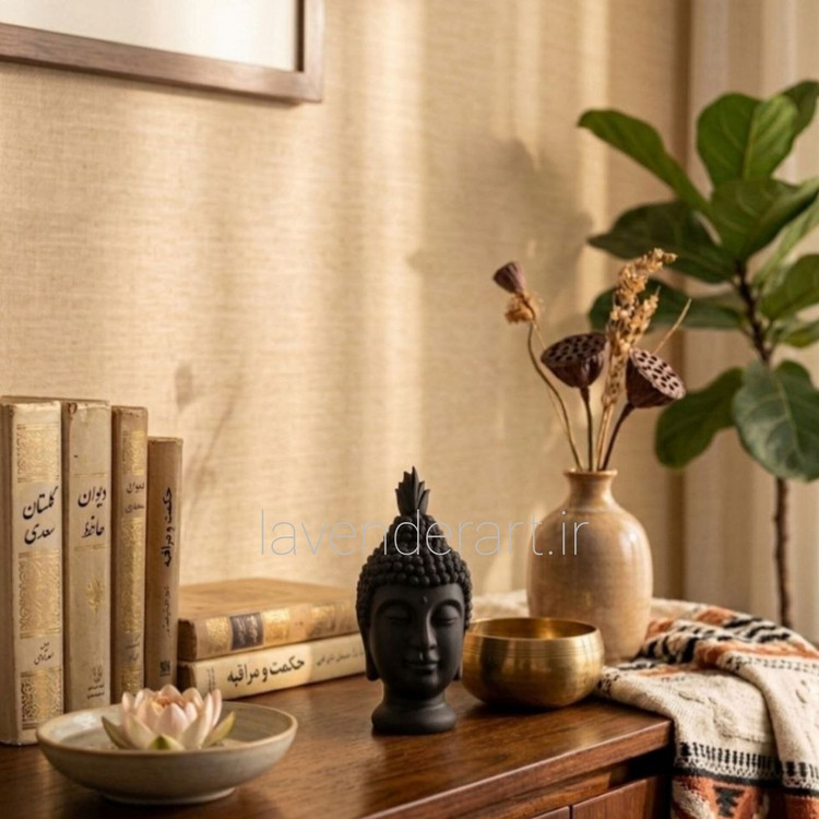 مجسمه یا سردیس یا تندیس پلی استر بودا ابعاد 22*10 سانتی متر