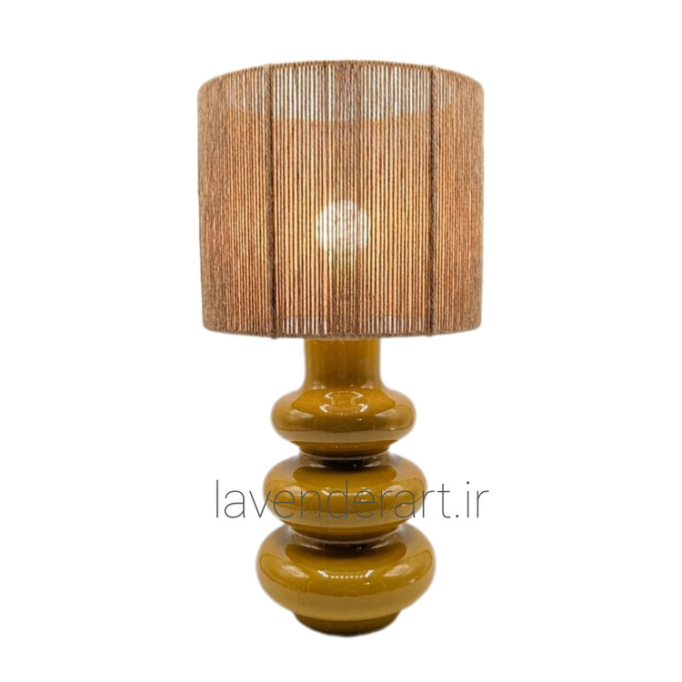 آباژور دکوری مینیمال سه پله ارتفاع 50 سانتی متر پایه سفالی