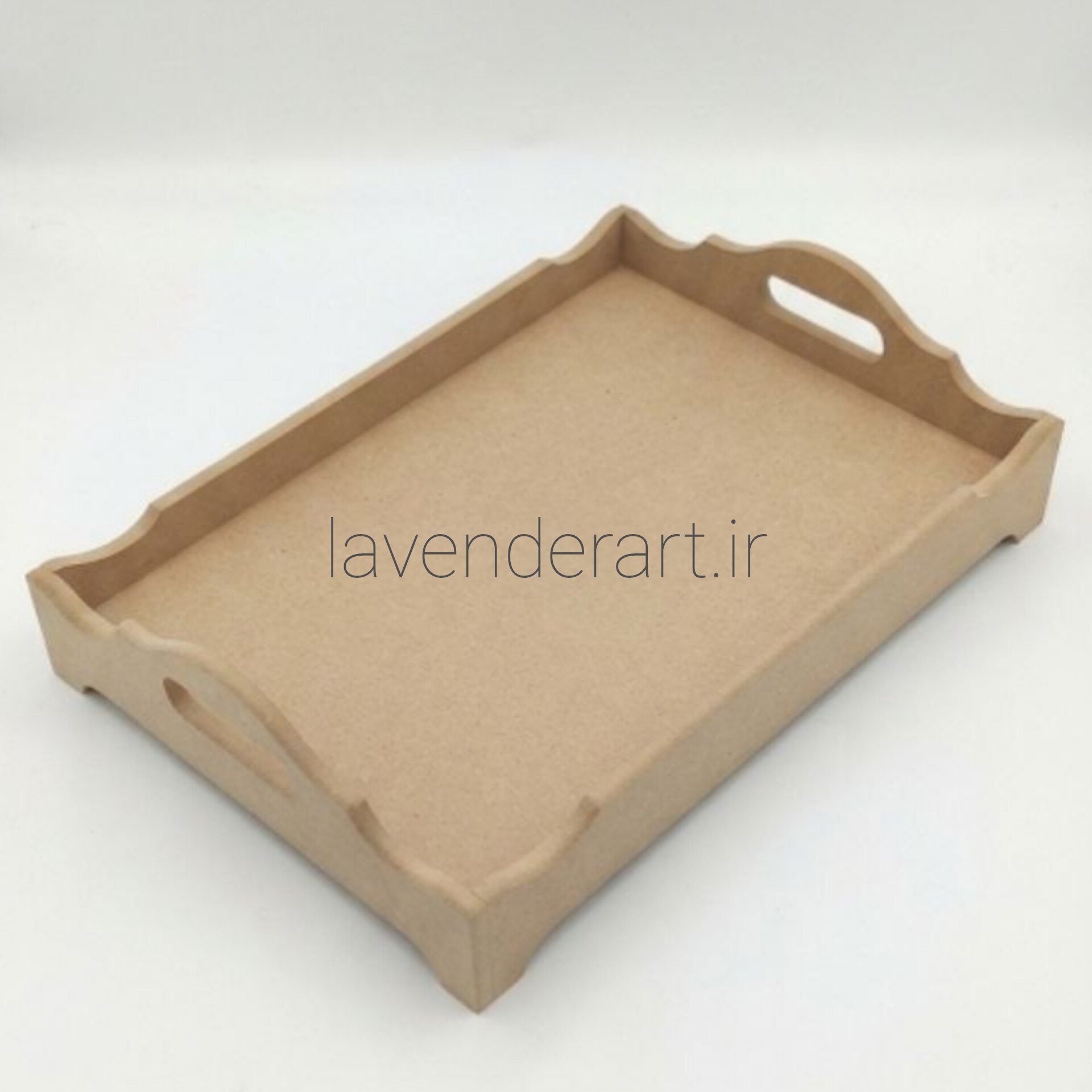 سینی چوبی خام مستطیل 32*20 سانتی متر