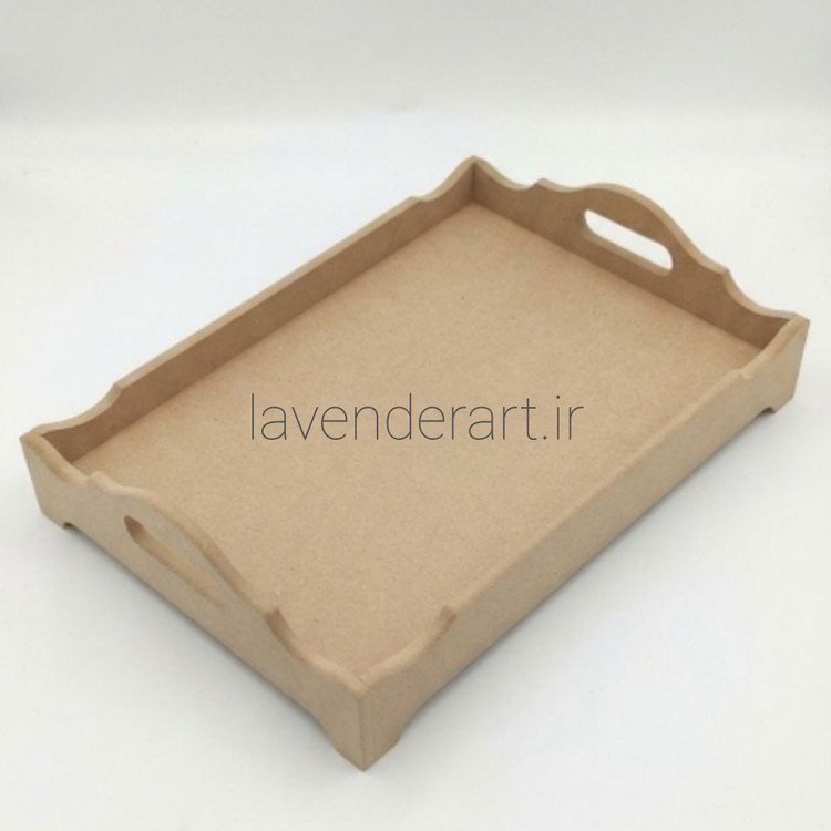سینی چوبی خام مستطیل 32*20 سانتی متر