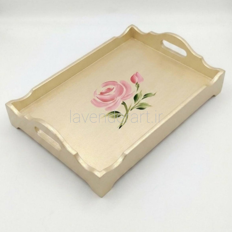 سینی چوبی خام مستطیل 32*20 سانتی متر