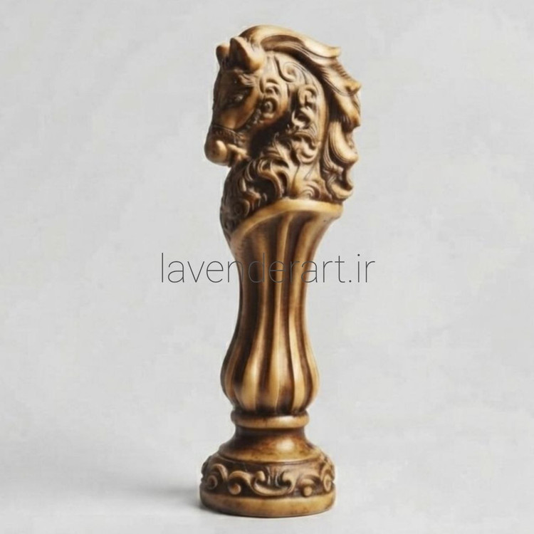 مجسمه دکوری رومیزی اسب مدرن سنگ مصنوعی ارتفاع 20 سانتی متر