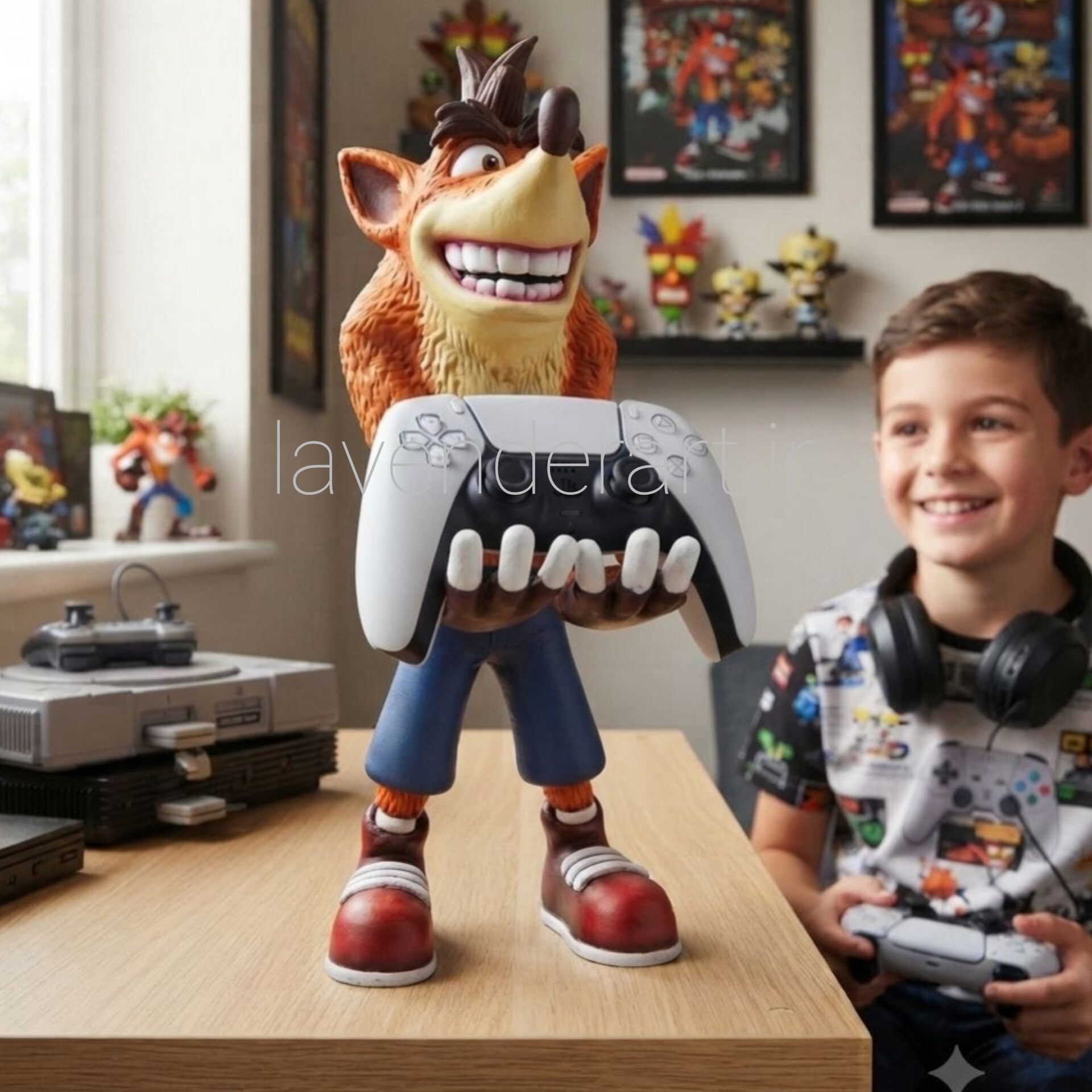 استند یا هولدر یا پایه نگهدارنده دسته بازی پلی‌استر مدل کراش باندیکوت Crash Bandicoot