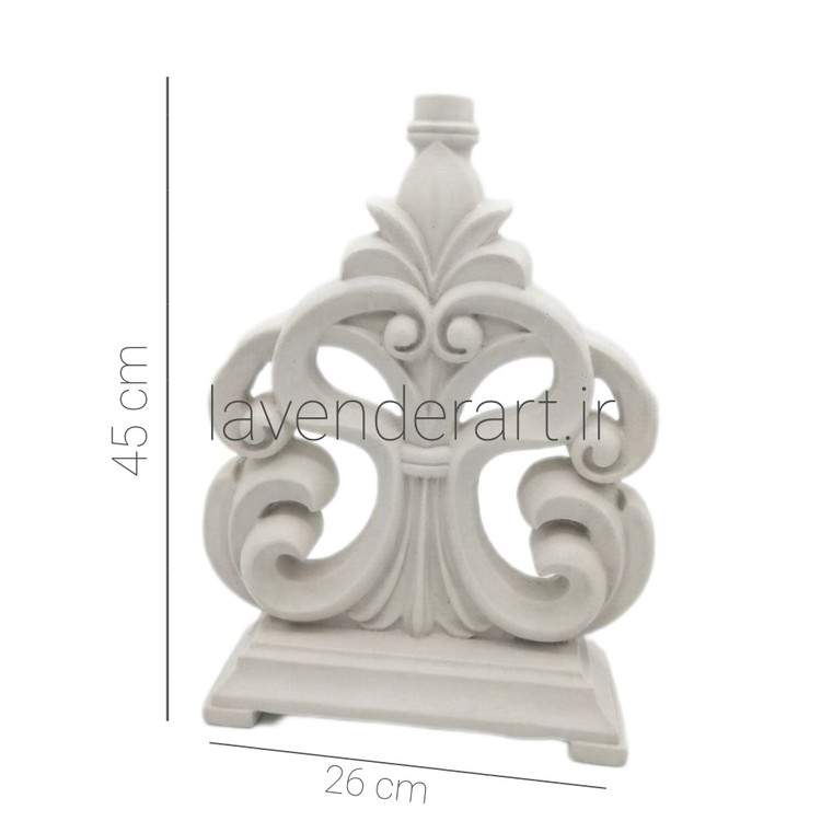 آباژور رومیزی کلاسیک لوکس طرح سنتی منبت ارتفاع 65 سانتی متر