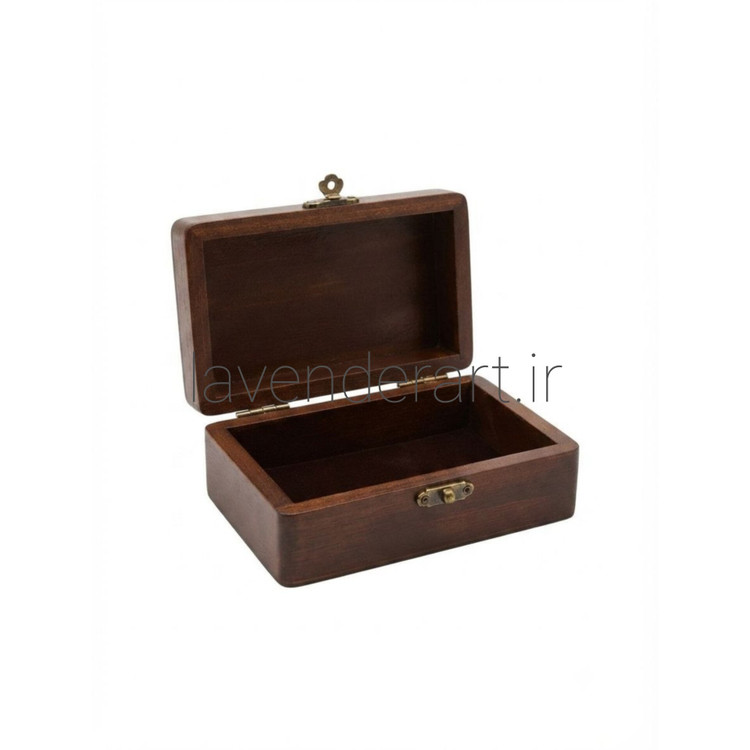 جعبه سیگار چوبی کوچک قفل دار فانتزی طرح بوسه عاشقانه ابعاد 13*8*5 سانتی متر