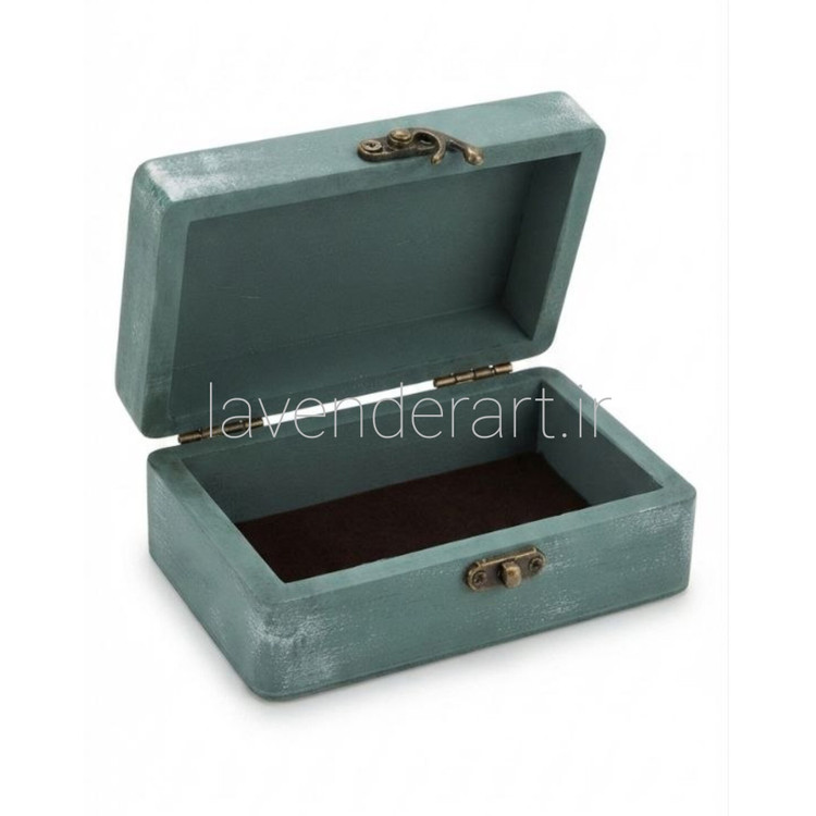 جعبه سیگار چوبی ام دی اف کوچک قفل دار کلاسیک طرح قاب ابعاد 13*8*5 سانتی متر