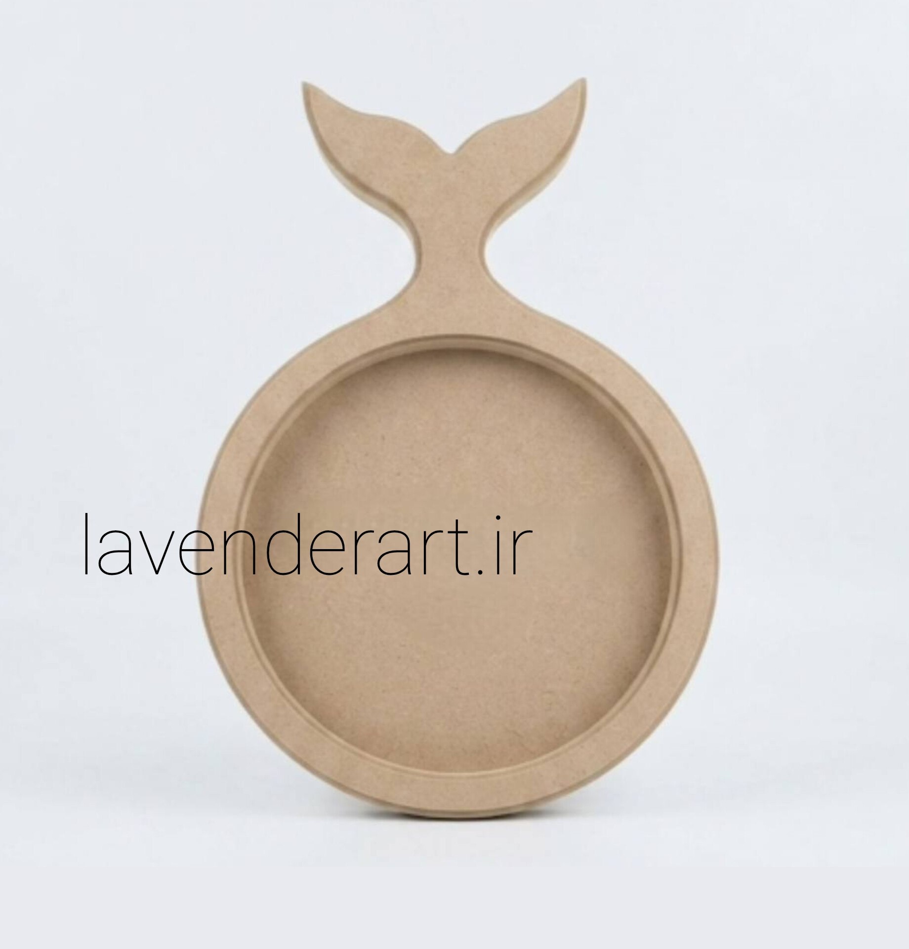 بیس خام MDF  سینی یا تخته سرو ام دی اف چوبی خام مدل ماهی ابعاد 33*22.5 سانتی متر
