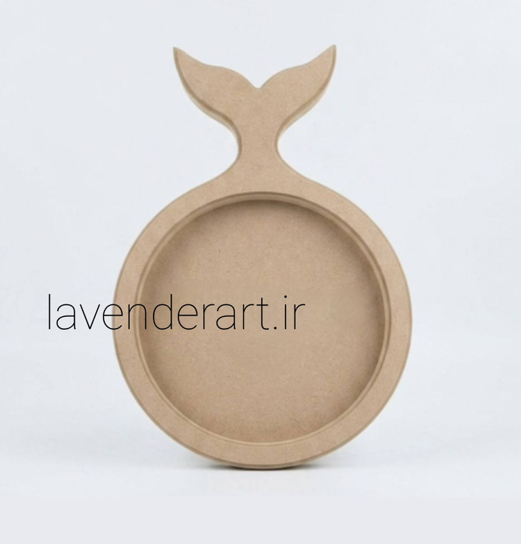 بیس خام MDF سینی یا تخته سرو ام دی اف چوبی خام مدل ماهی ابعاد 33*22.5 سانتی متر