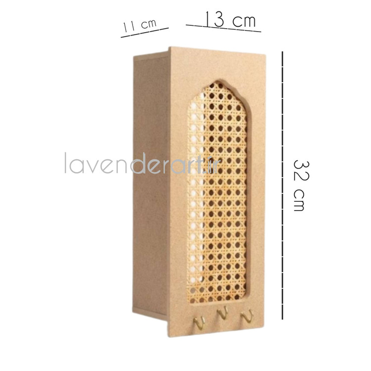بیس خام MDF کاور لوله گاز دیواری یا باکس پوشاننده لوله گاز ام دی اف چوبی مدل حصیری