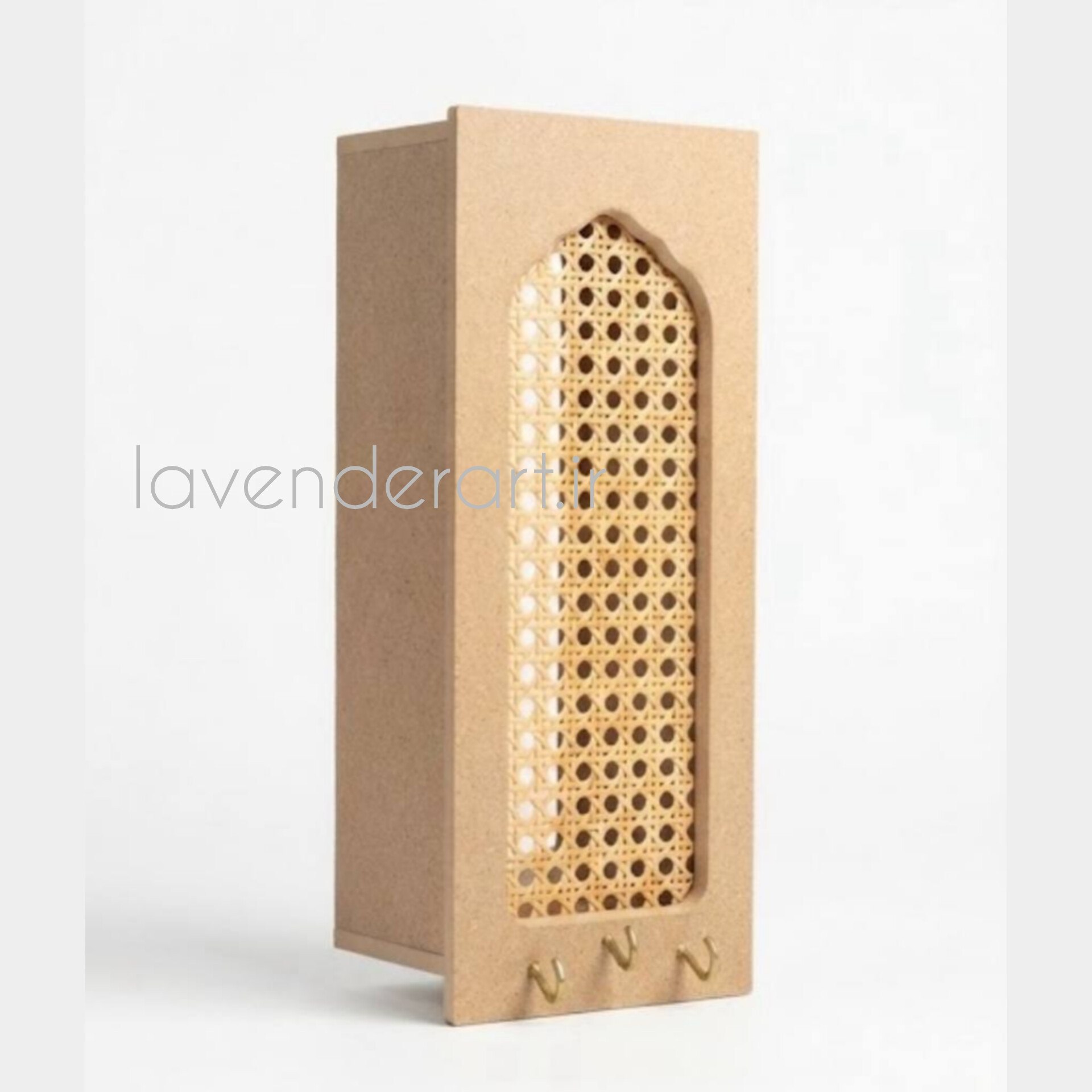 بیس خام MDF کاور لوله گاز دیواری یا باکس پوشاننده لوله گاز ام دی اف چوبی مدل حصیری