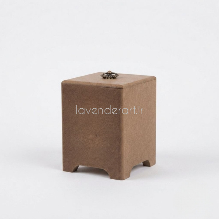 بیس خام MDF بانکه چوبی ام دی اف در دار ابعاد 20*12*12 سانتی متر