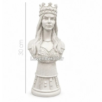 مجسمه پلی استر خام بزرگ ملکه ارتفاع ۳۰ سانتی متر