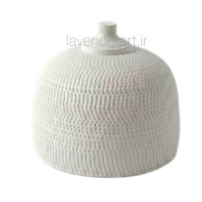 پایه آباژور رومیزی مینیمال و مدرن طرح سبو فایبرگلاس خام ابعاد 22*20 سانتی متر