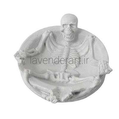 زیرسیگاری جاسیگاری فانتزی پلی استر خام طرح اسکلت آخرین پک