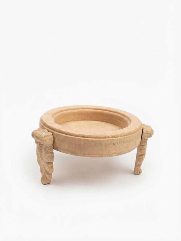 بیس خام MDF شکلات خوری ام دی اف چوبی خام گرد قطر 18 سانتی متر