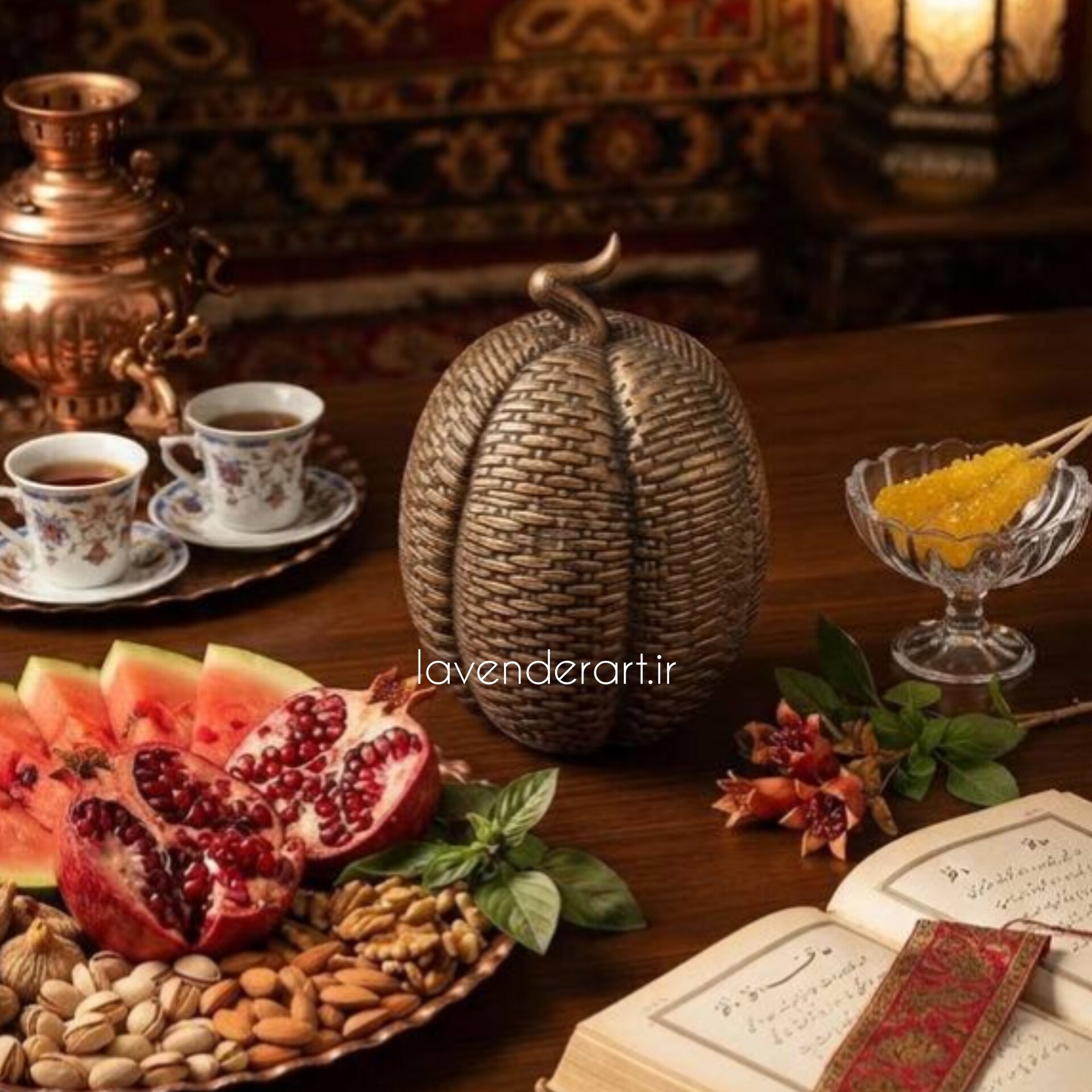 مجسمه پلی استر خام کدو تنبل هالووین ابعاد 24*12 سانتی متر