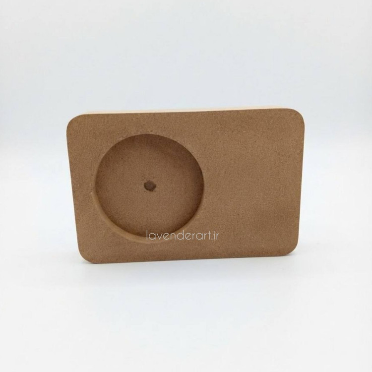 بیس خام MDF ساعت رومیزی چوبی ام دی اف خام مینیمال ابعاد 12*18 سانتی متر