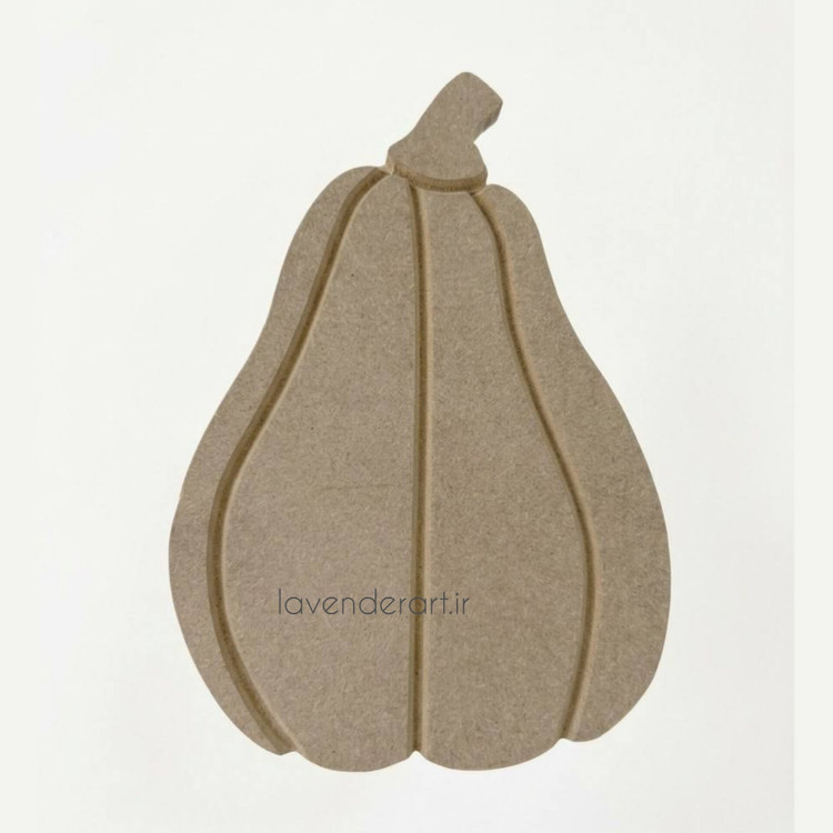 بیس خام MDF زیربشقابی و تخته سرو ام دی اف چوبی خام کدو تنبل 30*20 سانتی متر